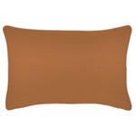 Escape to Paradise Cushion Cover With Piping Solid Rust 35CM x 50CM