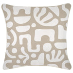 Escape to Paradise Cushion Cover With Piping Sand Beige 45CM X 45CM