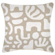 Escape to Paradise Cushion Cover With Piping Sand Beige 45CM X 45CM