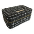 Escape to Paradise Large Tweed Jewellery Box Khaki 18 x 11 x 8 CM