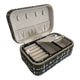 Escape to Paradise Large Tweed Jewellery Box Khaki 18 x 11 x 8 CM