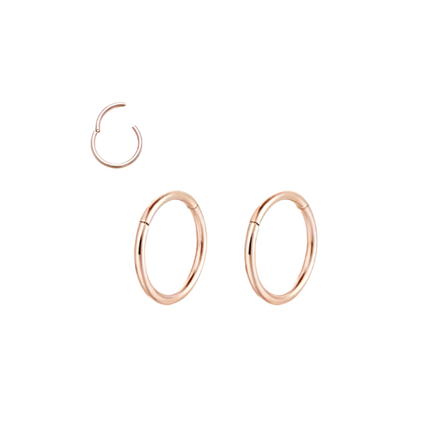 Rossan Hinged Ring Rose Gold 12mm