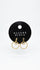 Wicked Sista Gold Tone Modern Design Earrings