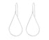 Ross Rhodium Plated Open Pear Drop Earrings FE4665