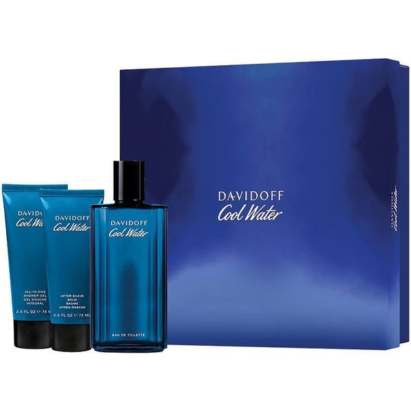 Davidoff Cool Water For Men Eau de Toilette 125ml 3 Piece Set