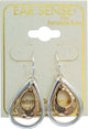 Ear Sense F390 Gold & Silver Teardrop French Hook