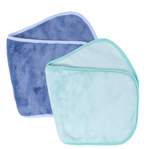Wicked Sista Large Makeup Remover Towel Duo Blue/Green