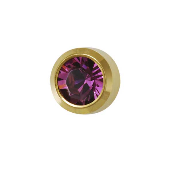 Rossan February Gold Bezel - Amethyst FD2041