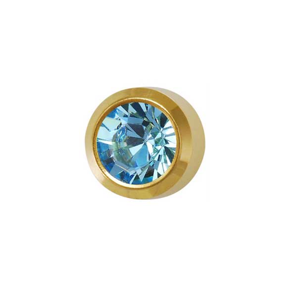 Rossan March Gold Bezel - Aquamarine FD2042