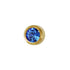 Rossan Birthstuds September Gold Bezel Mini Sapphire