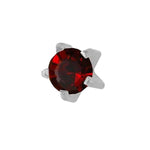 Rossan January Stainless Steel Clawset Garnet
