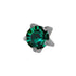 Ross May Stainless Steel Clawset Emerald Birthstone Stud Earrings
