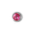 Rossan  FD3049M October Mini Steel Bezel Mini - Pink Zircon