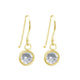 Rossan Hanging Round Cubic Zirconia Sterling Silver Drop Earrings Fe4256S