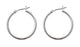 Rossan Fe4305 Plain Hoop Earrings 25MM