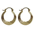 Rossan 20mm Patterned Hoop Gold FE4326