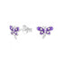Studex Crystal Dragonfly Purple Earrings FE4430PU