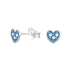 Rossan Crystal Heart Petite Decorative Ornament in Aqua