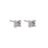 Rossan Small Square Cubic Zirconia Stud Earrings in Sterling Silver