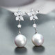 Rossan Flower Cz Shell Pearl Fe4637