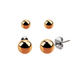Rossan Duo Pack Metallic Balls Rose Gold Fe4730R