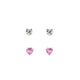 Rossan Duo Pack Heart CZ Stud Fe4733