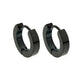 Rossan Huggy Black Earrings 3mm Fe4873blk