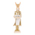 Regal Gilded Nutcracker Christmas Countdown Calendar 32CM