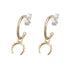 Palas Goddess Moon Hoop Earrings