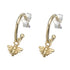 Palas Golden Bee Hoop Earrings