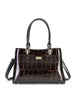 Serenade Leather Leopard Triple Compartment Leather Bag H7-0378
