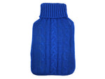 3P Hot Water Bottle Cover Knit Blue