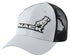 Mack 2 Tone Curved Trucker Cap Silver Grey One Size