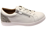 Homyped Lotti Zip Lace Animal Print Sneaker White 10