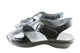 Homyped Avril Womens Leather Comfort Sandals Dark Silver Size 7