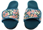 Homyped Snug 2 Slippers in Teal Floral Size 10