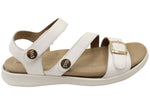 Homyped Erin Buckle Sandal White Size 7