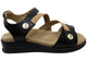 Homyped Magnolia Strap Sandal in Black and Tan Size 7
