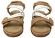 Homyped Magnolia Strap Sandal in Tan and Off White Size 9