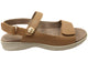 Homyped Waverley Simple Leather Sandals Nude Tan 7.5