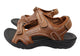 Homyped Utah 2.0 Mens Orthotic Friendly Leather Sandal in Tab Brown Size 10