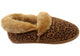Scholl Snuggle II Slipper Natural Leopard Size US 6 Medium