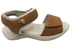 Homyped Niche Orthotic Friendly Leather Sandals in Tan Size 7