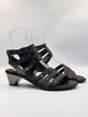 Arche Sample Iziana Black Leather Heeled Sandal