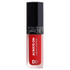 A tube of Designer Brands Always On Liquid Lipstick in a vibrant red shade with a black cap and a bow on the lid.