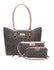 Serenade Leather Darcy Set of 3 Vegan Leather Bags - KH17-SET-BLK