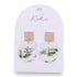 Splosh Kiki Earrings Green Terrazzo