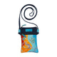 Kangaroo Gifts Hand Painted Leather And Denim Crossbody Hippie Sling Bag 13 x 19CM