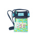 Kangaroo Gifts Hand Painted Leather And Denim Combo Cross Body Hippie Sling Bag 13 x 19CM