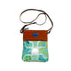 Kangaroo Gifts Hand Painted Leather and Canvas Combo Shoulder Bag